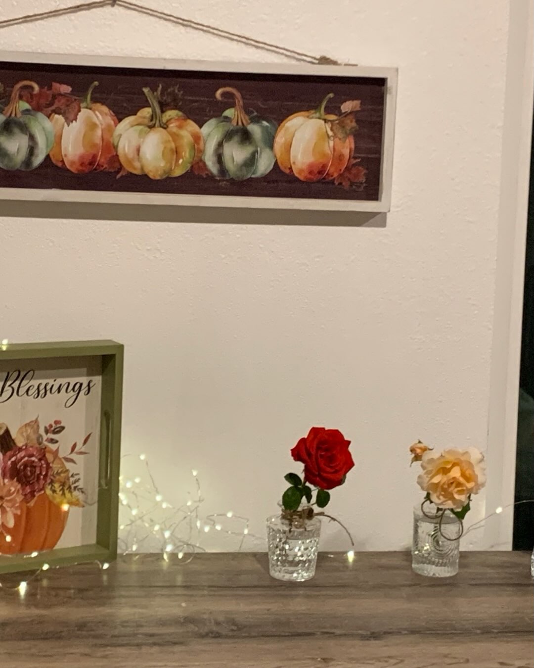 Autumn floral display