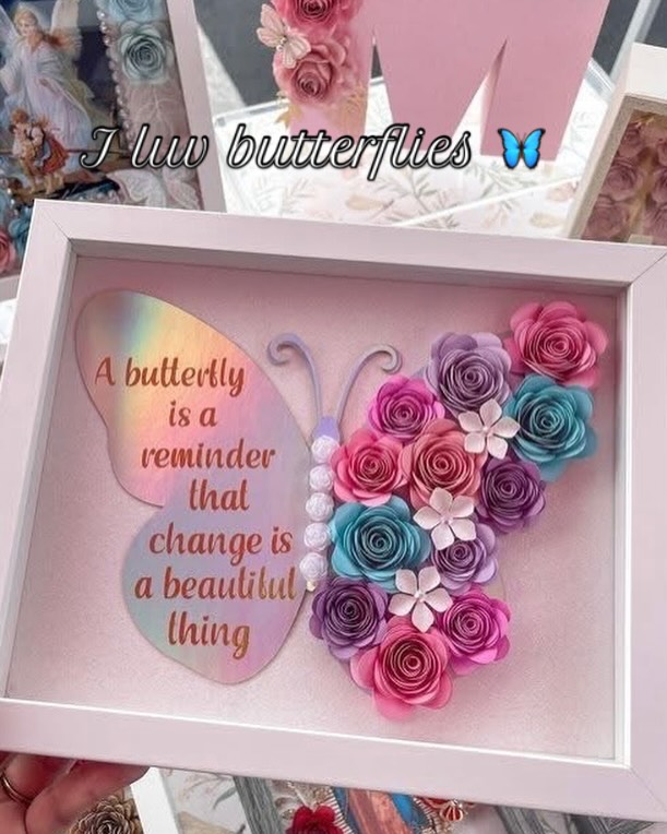 Butterfly shadow box