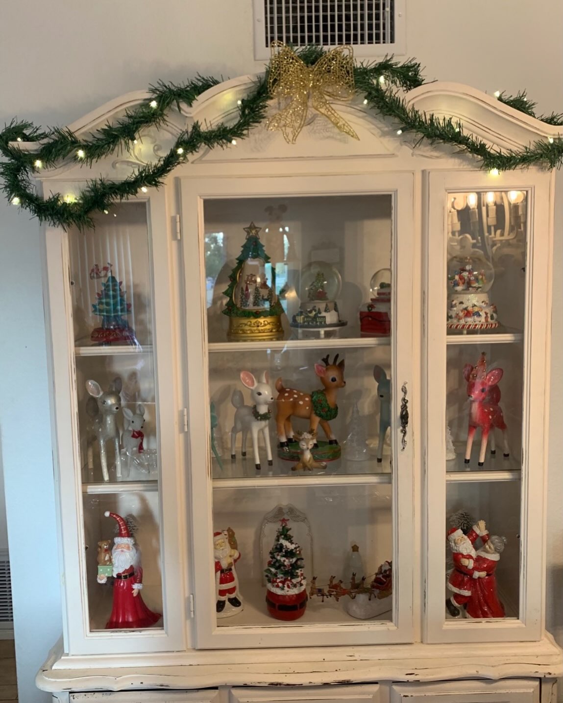 Christmas keepsake cabinet