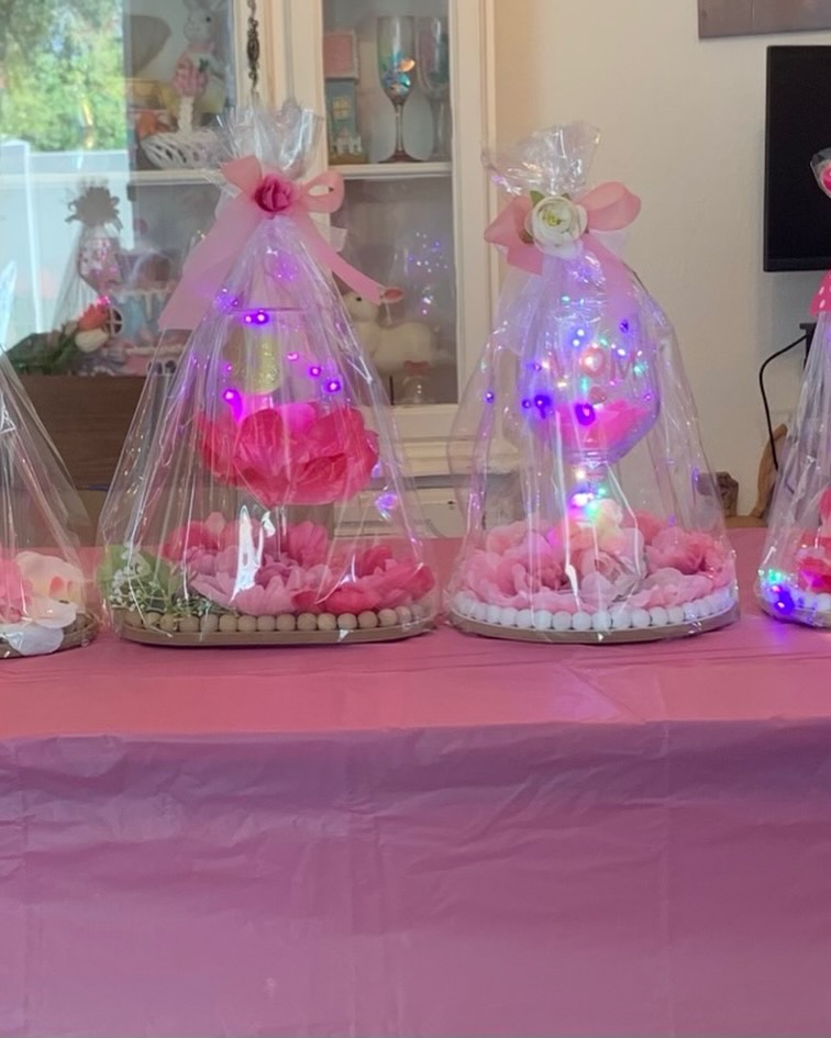 Lighted Mother's Day basket