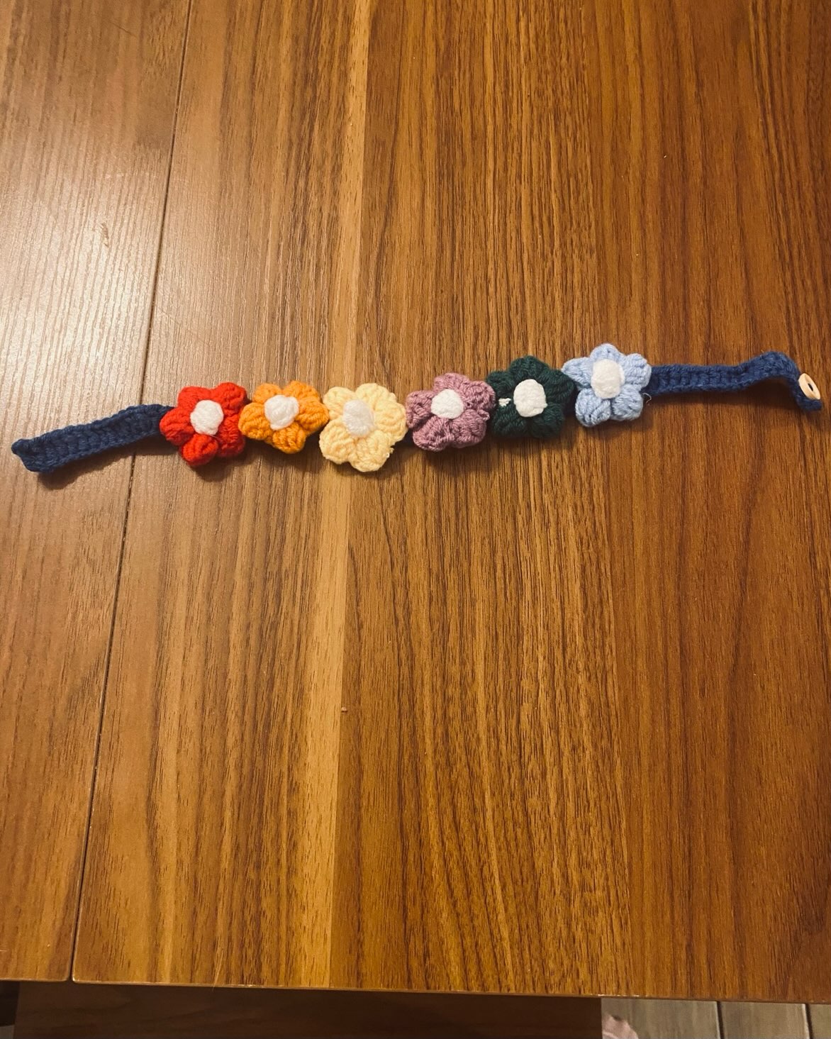 Crochet flower headband