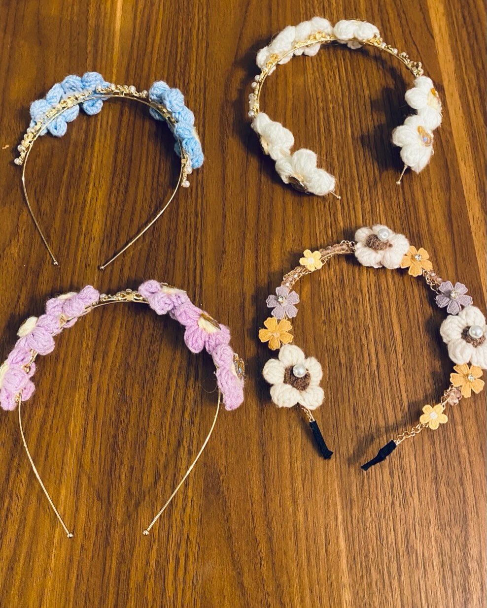 Pastel floral headbands